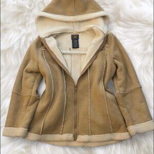 brown and cream vintage jacket